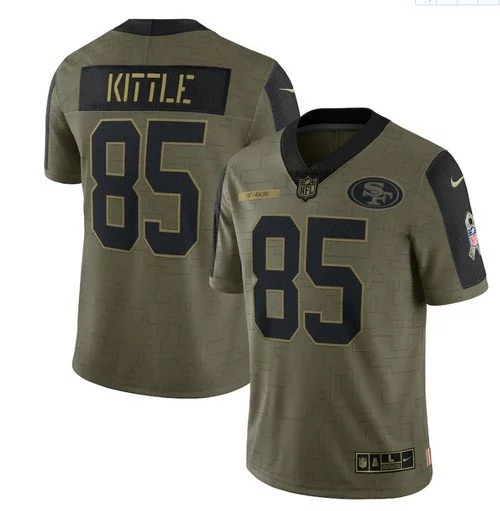 Niners George Kittle 2021 Limited Salute To Service Jersey