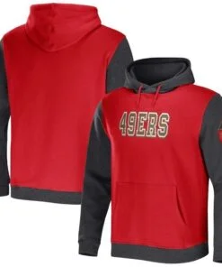 49ers NFL x Darius Rucker Collection Color Blocked Pullover Hoodie