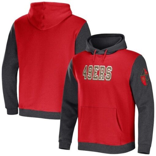 49ers NFL x Darius Rucker Collection Color Blocked Pullover Hoodie