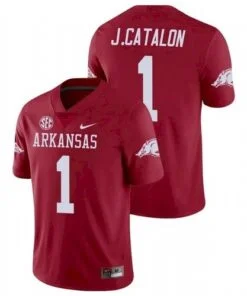 Arkansas Razorbacks Jalen Catalon Jersey