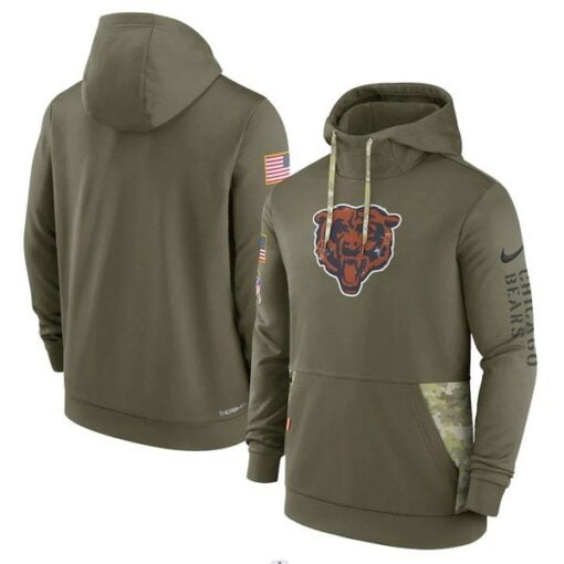 Bears 2022 Salute to Service Therma Performance Pullover Hoodie