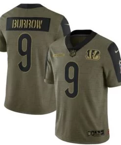 Bengals Joe Burrow 2021 Limited Salute To Service Jersey