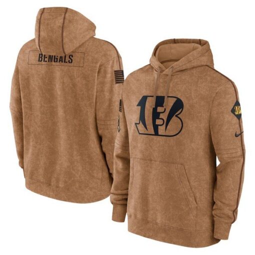 Bengals 2023 Salute to Service Club Pullover Hoodie