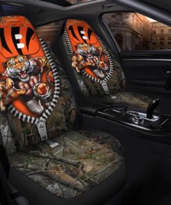 Bengals Universal 3D Car Front Seat Cover - SET OF 2