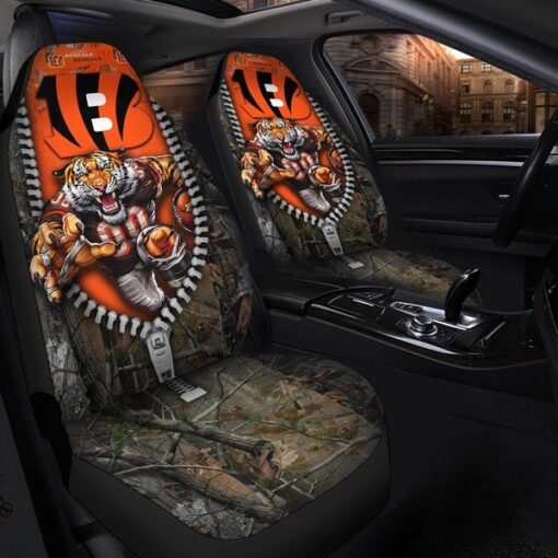 Bengals Universal 3D Car Front Seat Cover - SET OF 2