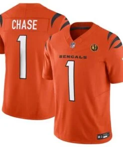 Bengals Ja'Marr Chase Vapor F.U.S.E. Limited Jersey With John Madden Patch