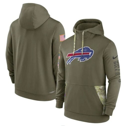 Bills 2022 Salute to Service Therma Performance Pullover Hoodie