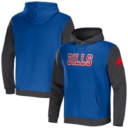 Bills NFL x Darius Rucker Collection Color Blocked Pullover Hoodie
