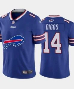 Bills Stefon Diggs Team Logo Blue Jersey
