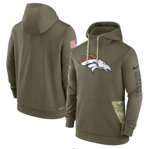 Broncos 2022 Salute to Service Therma Performance Pullover Hoodie