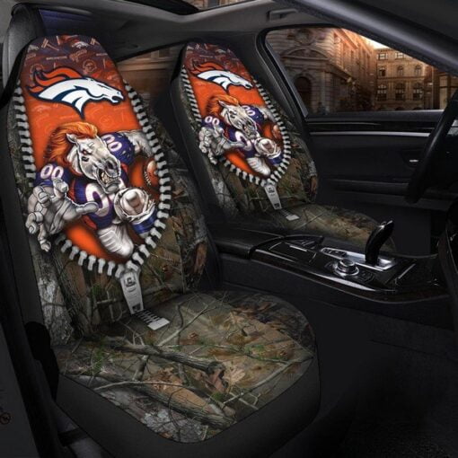 Broncos Universal 3D Car Front Seat Cover - SET OF 2