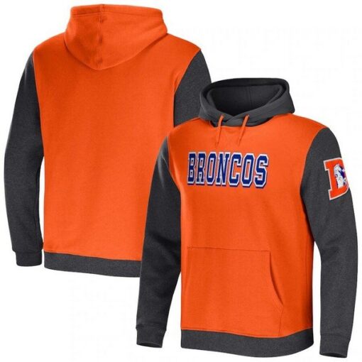 Broncos NFL x Darius Rucker Collection Color Blocked Pullover Hoodie