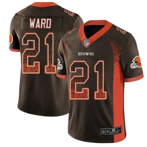 Browns Denzel Ward Limited Drift Rush Fashion Jersey