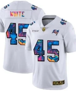 Buccaneers Devin White Multicolor Crucial Catch Jersey
