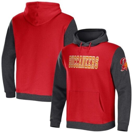 Buccaneers NFL x Darius Rucker Collection Color Blocked Pullover Hoodie