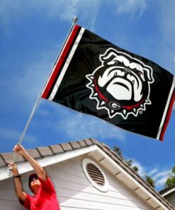 Georgia Bulldogs Dawg Logo Flag
