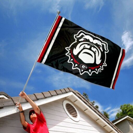 Georgia Bulldogs Dawg Logo Flag