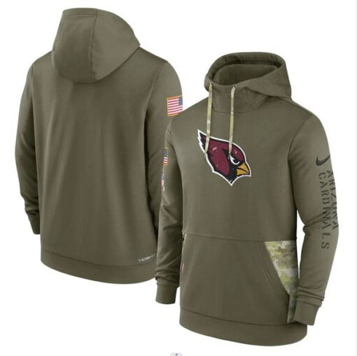 Cardinals 2022 Salute to Service Therma Performance Pullover Hoodie