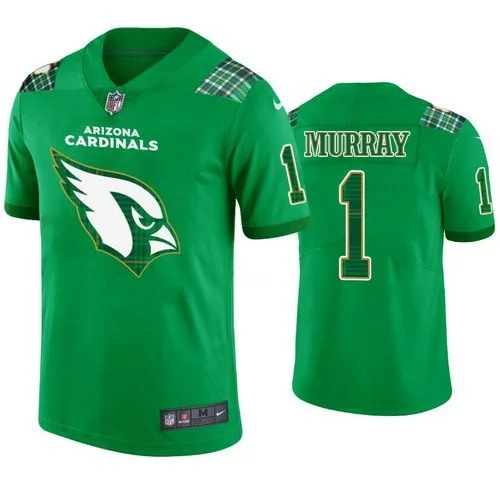 Cardinals Kyler Murray St. Patrick Kelly Green Jersey