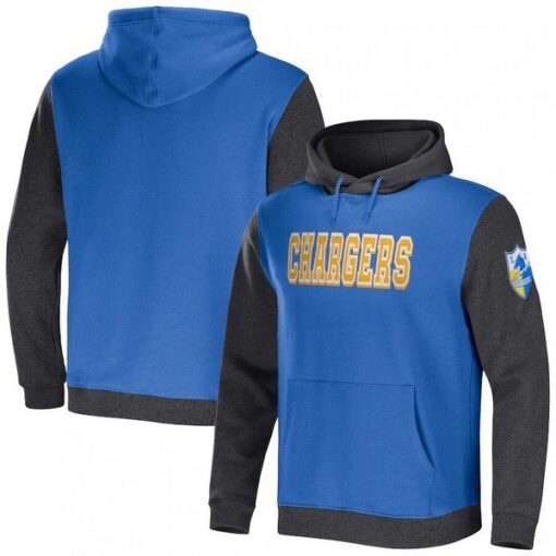 Chargers NFL x Darius Rucker Collection Color Blocked Pullover Hoodie