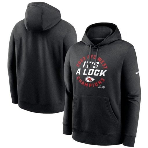 Chiefs 2023 AFC West Division Champions Locker Room Trophy Collection Pullover Hoodie