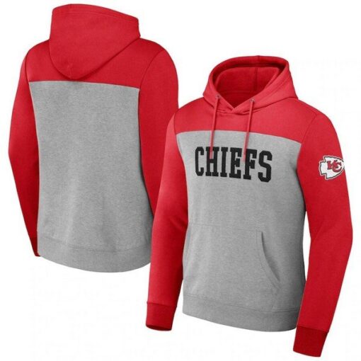 Chiefs NFL x Darius Rucker Collection Color Blocked Pullover Hoodie