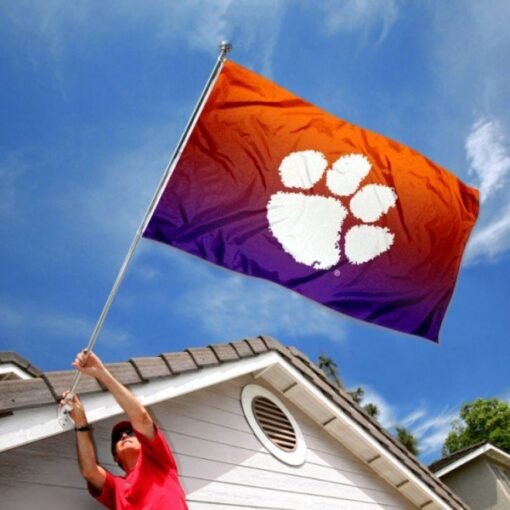 Clemson Tigers Two Tone Color Flag