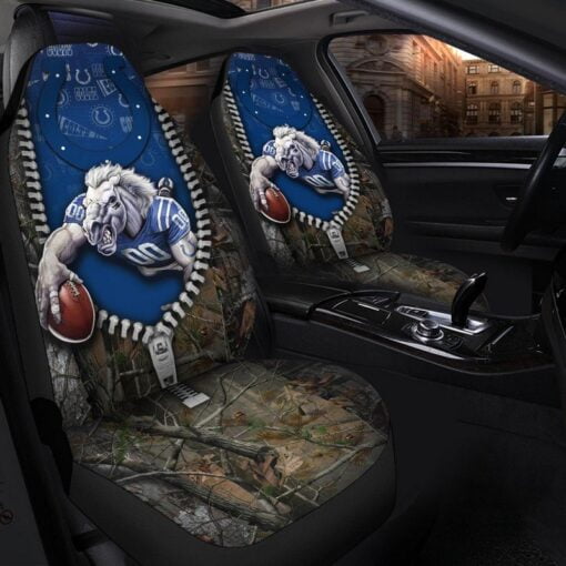 Colts 3D Universal Car Front Seat Cover - SET OF 2