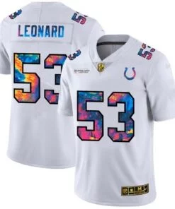 Colts Shaquille Leonard Multicolor Crucial Catch Jersey