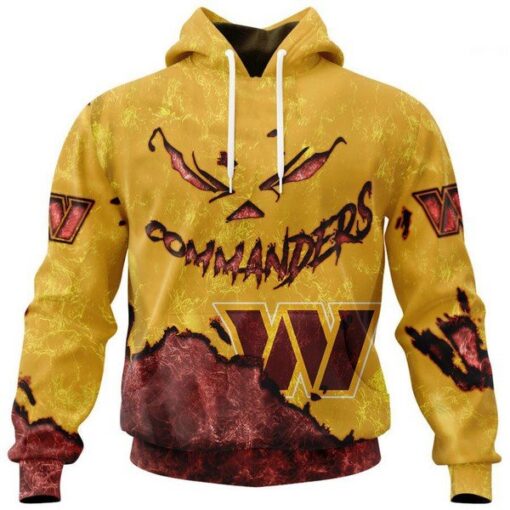 Commanders Custom Halloween Pullover Hoodie