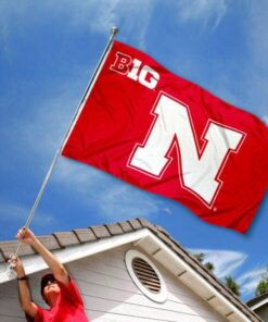 Nebraska Cornhuskers Big Ten Flag