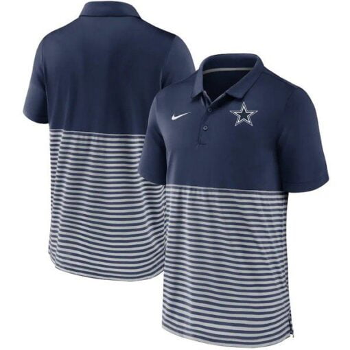 Cowboys Striped Polo Shirt
