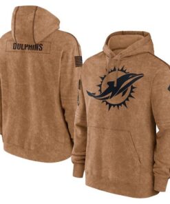 Dolphins 2023 Salute to Service Club Pullover Hoodie