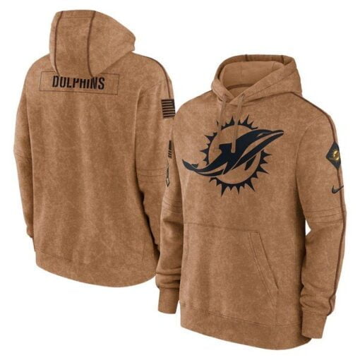 Dolphins 2023 Salute to Service Club Pullover Hoodie