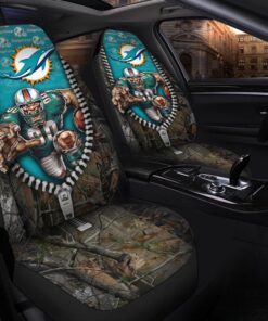 Dolphins 3D Universal Car Front Seat Cover - SET OF 2