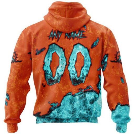 Dolphins Custom Halloween Pullover Hoodie - Image 2
