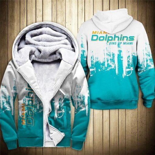 Dolphins Zip-Up Hoodie