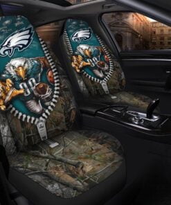 Eagles 3D Universal Car Front Seat Cover - SET OF 2