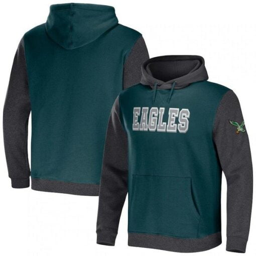 Eagles NFL x Darius Rucker Collection Color Blocked Pullover Hoodie
