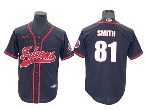 Falcons Jonnu Smith Baseball Styled Jersey