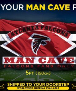 Falcons Man Cave Flag