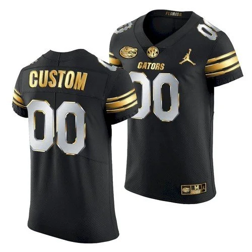 Florida Gators Custom All-Black Golden Edition Jersey