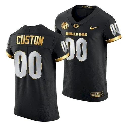 Georgia Bulldogs Custom All-Black Golden Edition Jersey