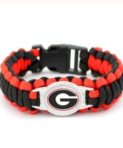 Georgia Bulldogs Paracord Bracelet