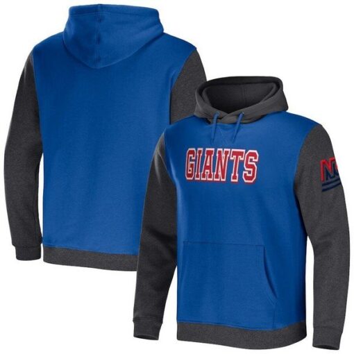 Giants NFL x Darius Rucker Collection Color Blocked Pullover Hoodie