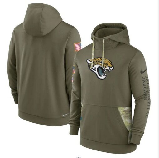 Jaguars 2022 Salute to Service Therma Performance Pullover Hoodie