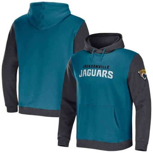 Jaguars NFL x Darius Rucker Collection Color Blocked Pullover Hoodie