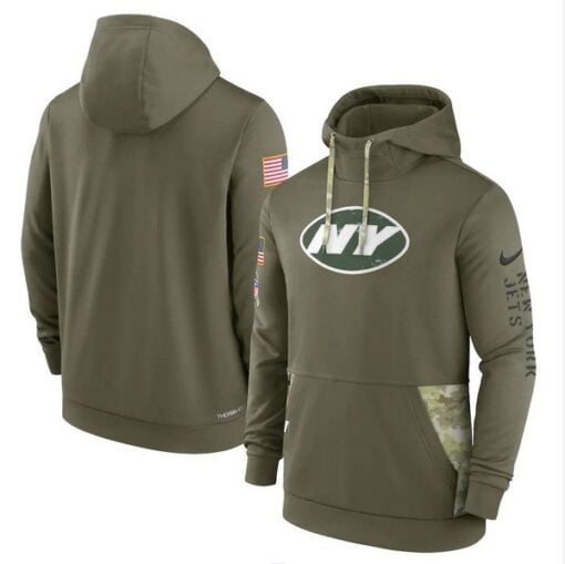 Jets 2022 Salute to Service Therma Performance Pullover Hoodie