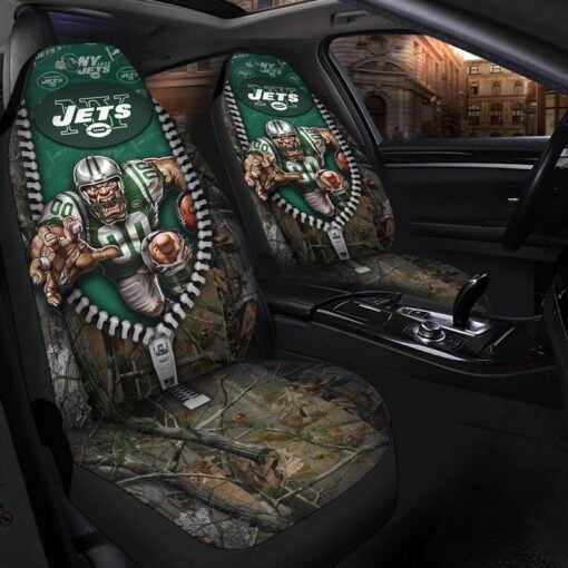 Jets 3D Universal Car Front Seat Cover - SET OF 2