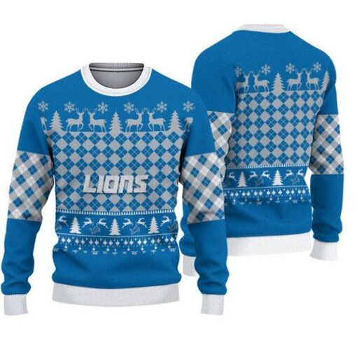 Lions Christmas Pullover Sweatshirt